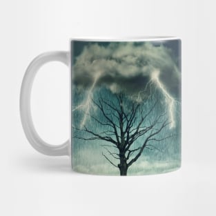 tree above storm Mug